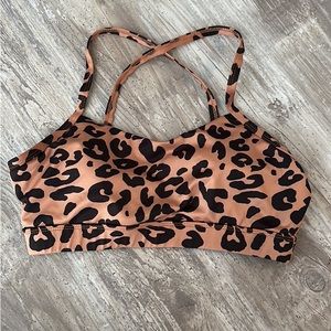 Leopard sports bra
